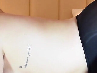 Blonde Jill Sucks the Cum Out of Cock in Her Shiny Black Pantyhose