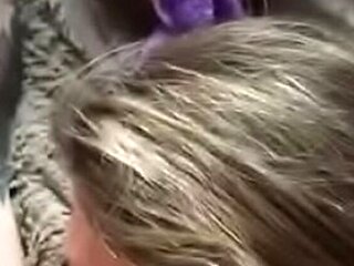 Blonde MILF gets creampie and queefs in rough doggystyle POV