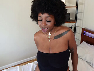 Best Friend'_s Busty Black Girlfriend Dutch Coco Wears Slutty Playboy Bunny Outfit for You