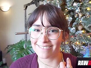 Skinny And Shy Kitty Valance Sheds Her Nerdy Nature For Cock