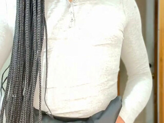 Naima masturbates and shoots huge nut