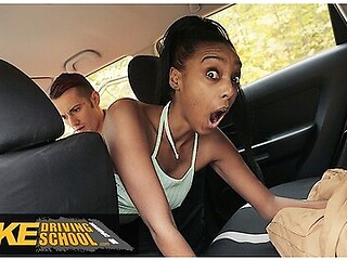 Ebony Brit Gets Stuck And Fucked