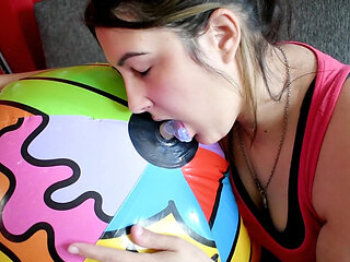Ride and Deflate Beachball with Leggings - Bunny Looner