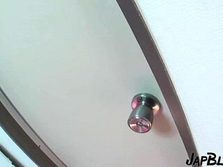 Sexy student from Tokyo invites her hot friends over for a wild apartment orgy.