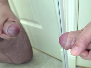 Maturbation in front of a mirror