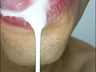 I LOVE CUM IN MY MOUTH, TONGUE LONG TONGUE, KISS, SIX PACK, FITNESS GYM, SUBMISSIVE, WOMEN'S LINGERIE
