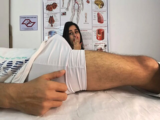 Nurse discovers student's erection during check-up