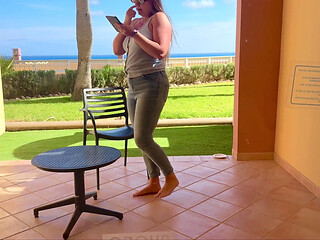 Locked on the Balcony - Desperate Piss in My Jeans