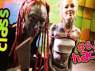 Shibari bondage action with shaggy Anuskatzz and Lily Lu from Dirty Dreaz