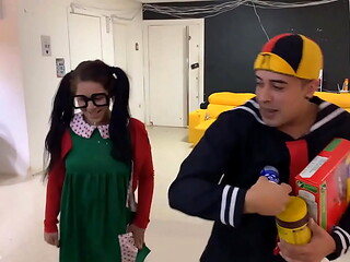 parodia , Kiko e Chika se lambusando de doces e travessuras