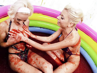 Lou Lou and Christine Love are horny lesbians with blonde