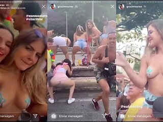 Dancing Nude Party Public