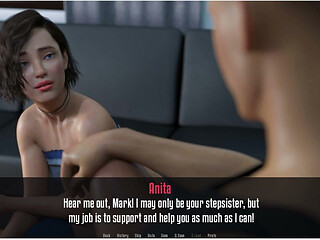 Anita's Internship - Gameplay - Roleplay - Petite Teen Stepsister Teases Stepbrother with Her Petite Tits