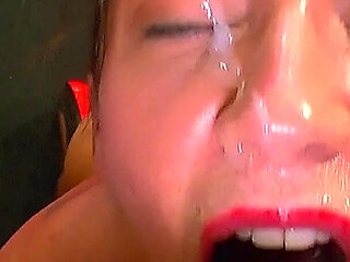 Sexy Babe Loving Gangbang and Bukakke