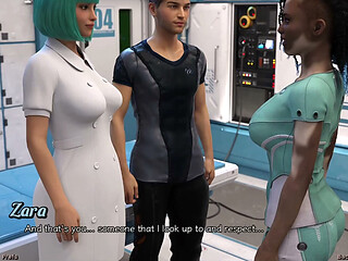 Stranded in Space - Hot Black Vitiligo Girl and Doctor Starts a Make Out Session
