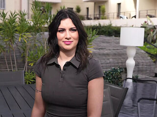 Laury Athena First Time Anal with Big Tits - Young 24yo Hostess Gets DP