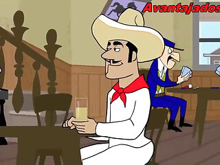 Gay Porn Cartoon The Cowboy and His Gang
