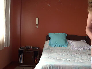 My wife masturbating watching porn on TV, she needs to fuck, she wants cock