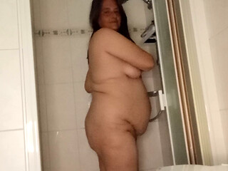 MILF 53 - Shower Tease, I Spread My Big Ass