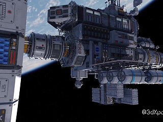 Nexus 3 Orbit Meta. 3D Animation Fuck on a Space Station with Sexy Blonde
