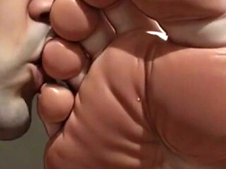 Massive Giantess BBW Foot Slave - Tiny Man Licking Her Huge Feet