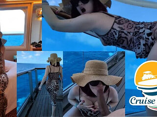 Italian MILF Sailor Cuckold Fucked by Stranger on Cruise - Outdoor Blowjob & Cum in Mouth