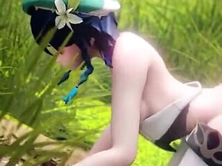 Venti Female Fucked by Hilichurl Gets Creampied in Genshin Impact Mondstadt Sex Porn Doggystyle