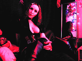 Rubber Slave Pussylingus Eva Latex Femdom Boots Fetish BDSM Kink Big Ass Milf