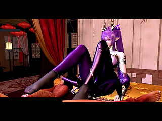 3D Curves Glow: Booty Girl Unchained - 3D Animation Hentai