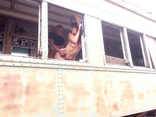 Fucking her in public and making her scream louder too