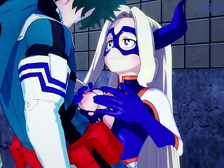 Mt. Lady and Midnight and Izuku Midoriya intense sex. - My Hero Academia Hentai
