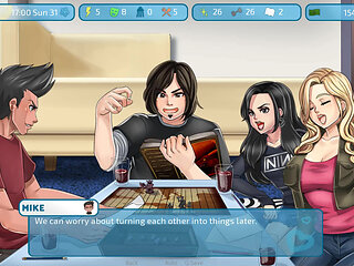 Love & sex second base: playing game with friends at home ep 23