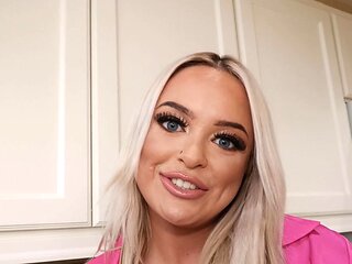Blonde Alexis Kay with big boobs wearing lingerie gets fucked
