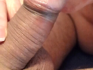 Pervert wife suck my dick nice and slow