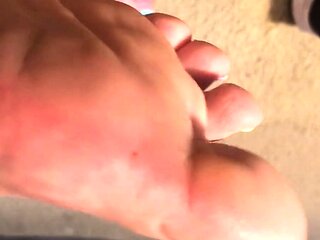 Maitresse Madelines solo foot fetish POV