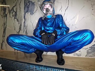 Latex Lagoon: the Double-suit Secret with Full Face Snorkel Mask