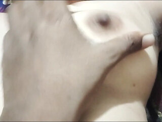 Desi wife blowjob & sucking my black cock