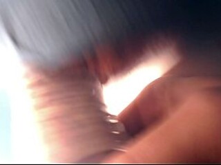 Amateur couple uses a sleeve to control ejaculation during fuck session