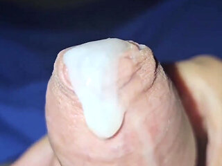 Oh Yesss, Edging Until Cum OVERFLOWS! Pre orgasm leaking. Amazing Foreskin on Big Cock