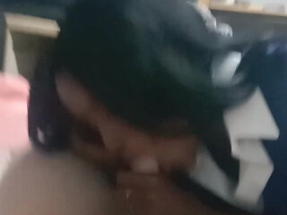 Hot Blowjob Scene by Black Girl