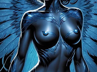 Nude Night Wing Dark Frost Tendrils