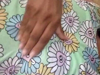 Young Sri Lankan intern trying hard sex during the lunch break with her Dildo