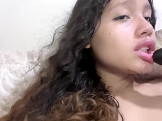 Teen girl dreams of big cock and masturbates