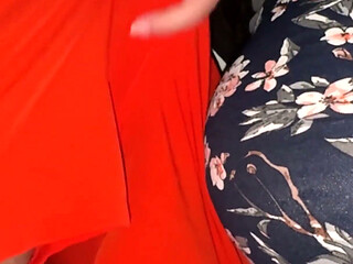 She Gets Her Panties Wet Touching a Stranger's Cock, and They Fuck Right There.