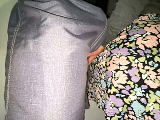She Grabs the Penis of a Stranger with a Huge Erection.
