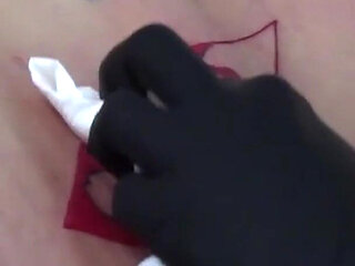 She Stood Nervously Outside the Tattoo Parlor on Her Birthday