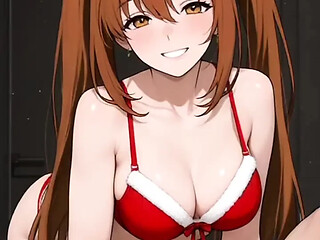 Hotel tryst with a curvy butt babe in 3D anime