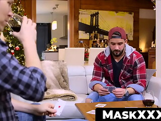 MaskXXX.com - Zack'_s hard dick wanking session after losing a game of poker