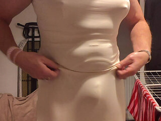 Christmas party dress bulge