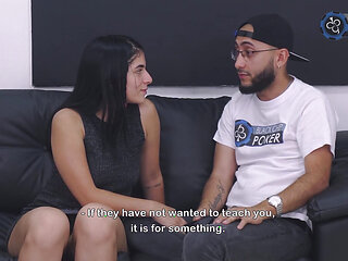 Latina Babe Abby Montano Banged Hard by Three Cocks
